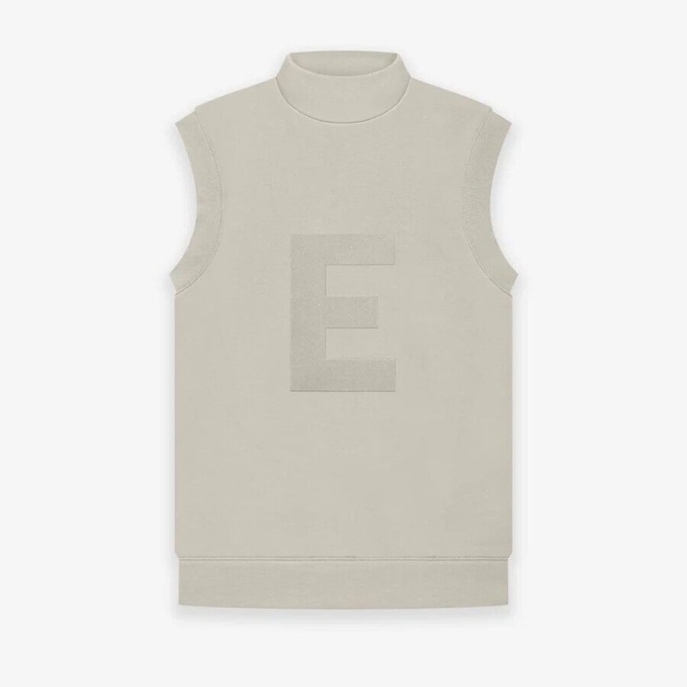 Fear of God Essential MockNeck Vest in Smoke